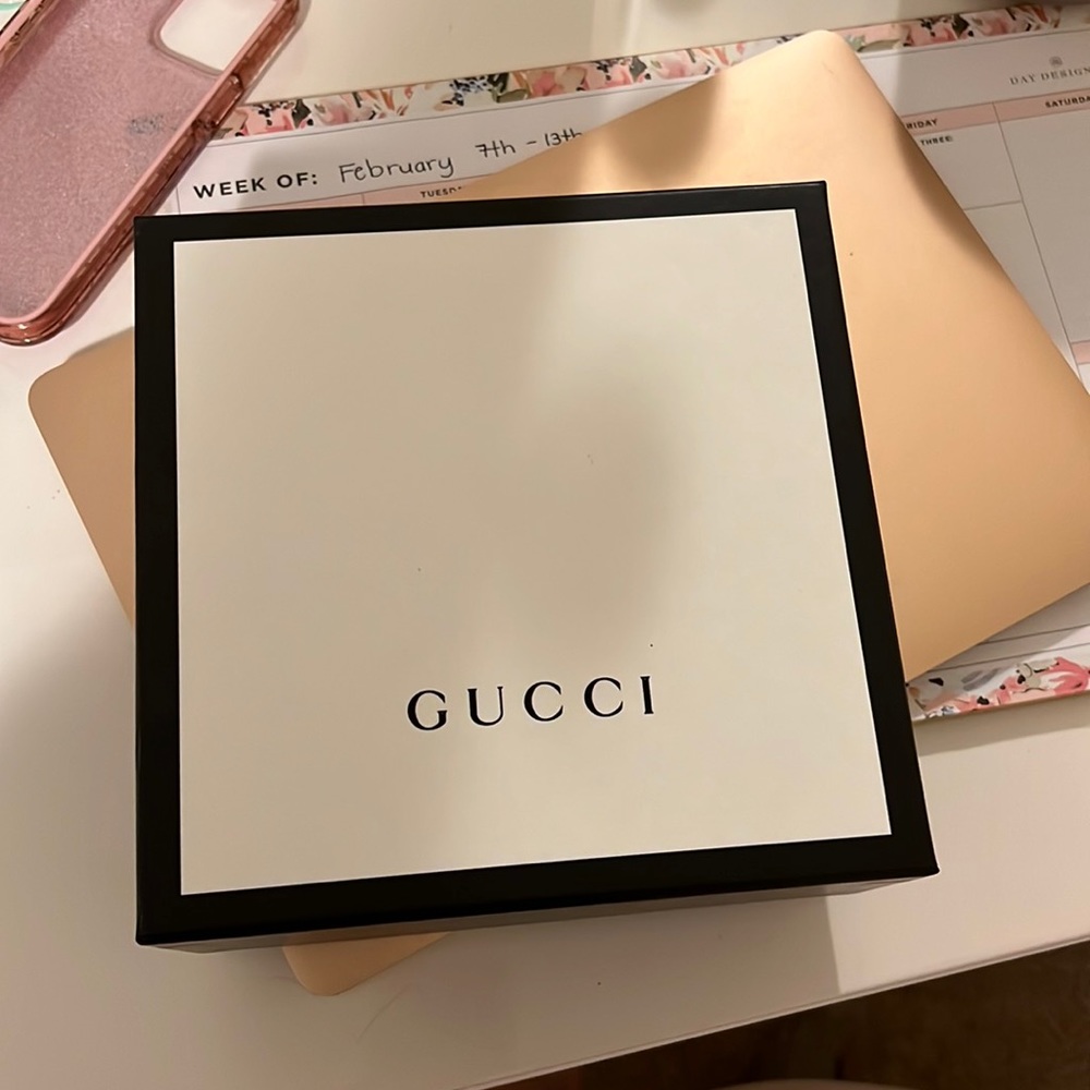 Authentic gucci belt BOX! It’s only the box and dust bag!